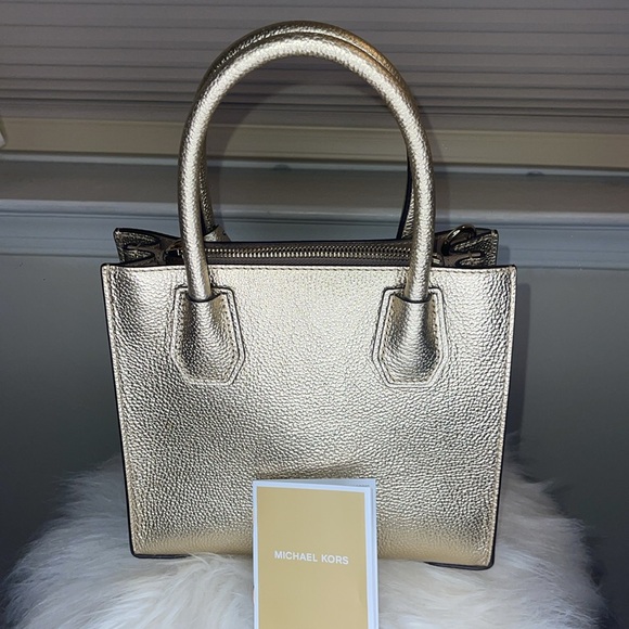 Jet Set Travel Extra-Small Metallic Top-Zip Tote Bag - Picture 2 of 5